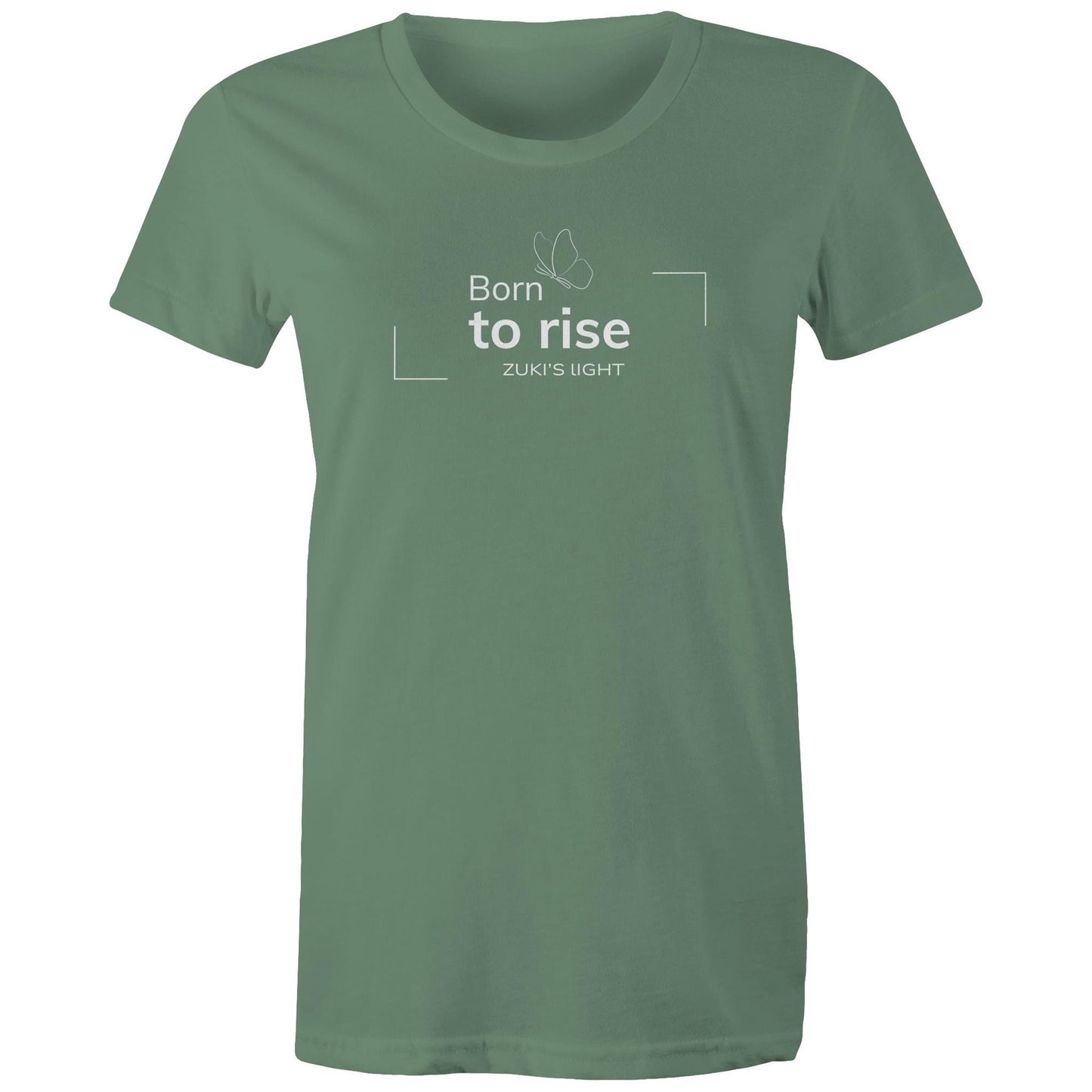 Born to rise Butterfly - Zuki's Light Branded AS Colour - Women's Maple Tee