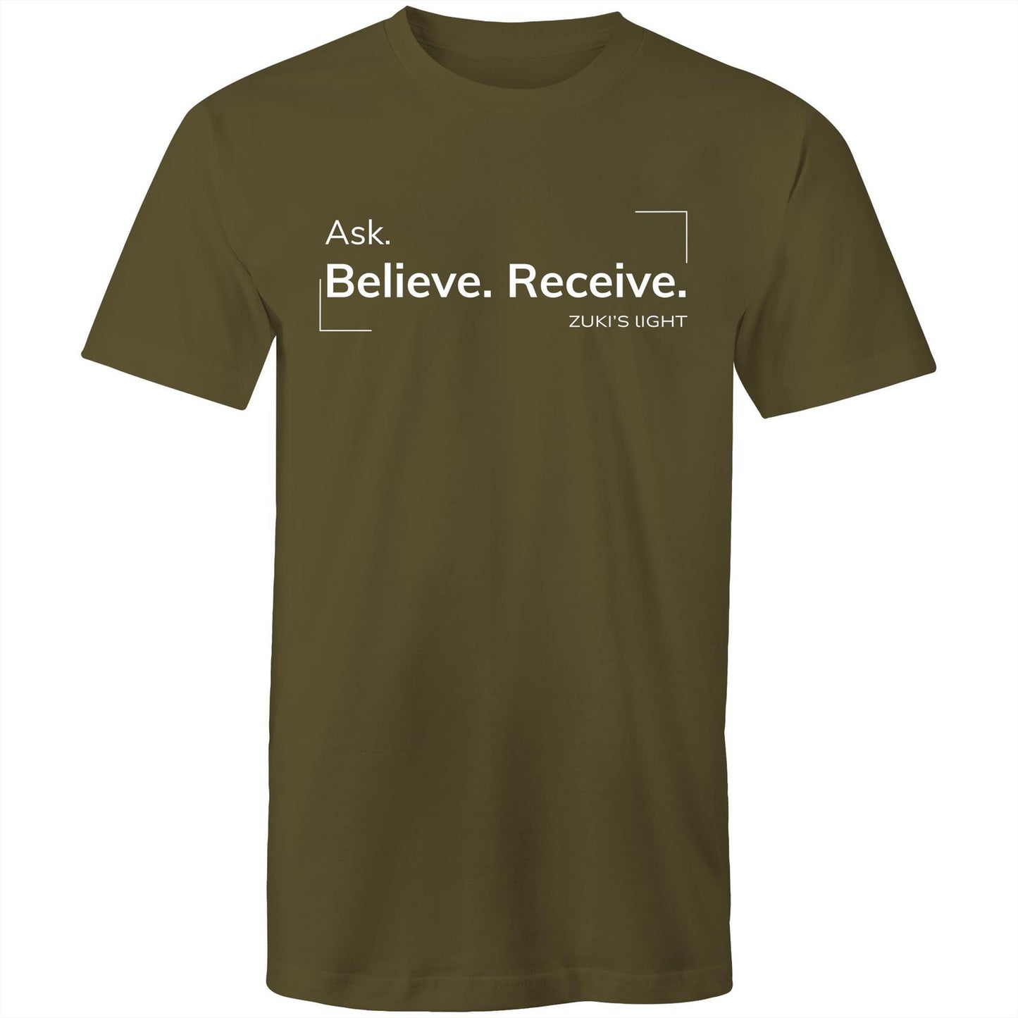 Ask believe, receive - Zuki's Light Branded - AS Colour Staple - Mens T-Shirt