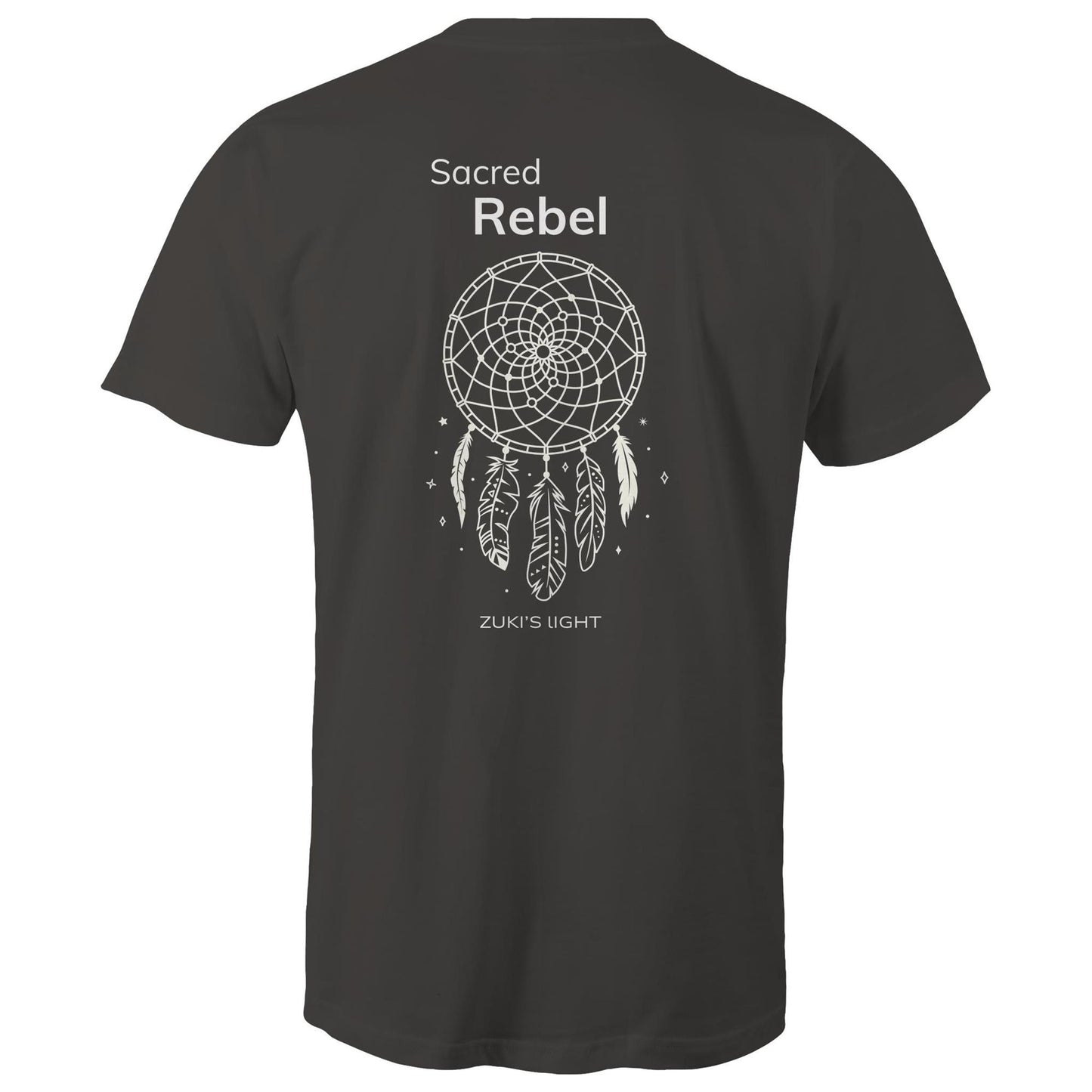 Sacred Rebel (back design only) Zuki's Light Branded AS Colour Staple - Mens T-Shirt
