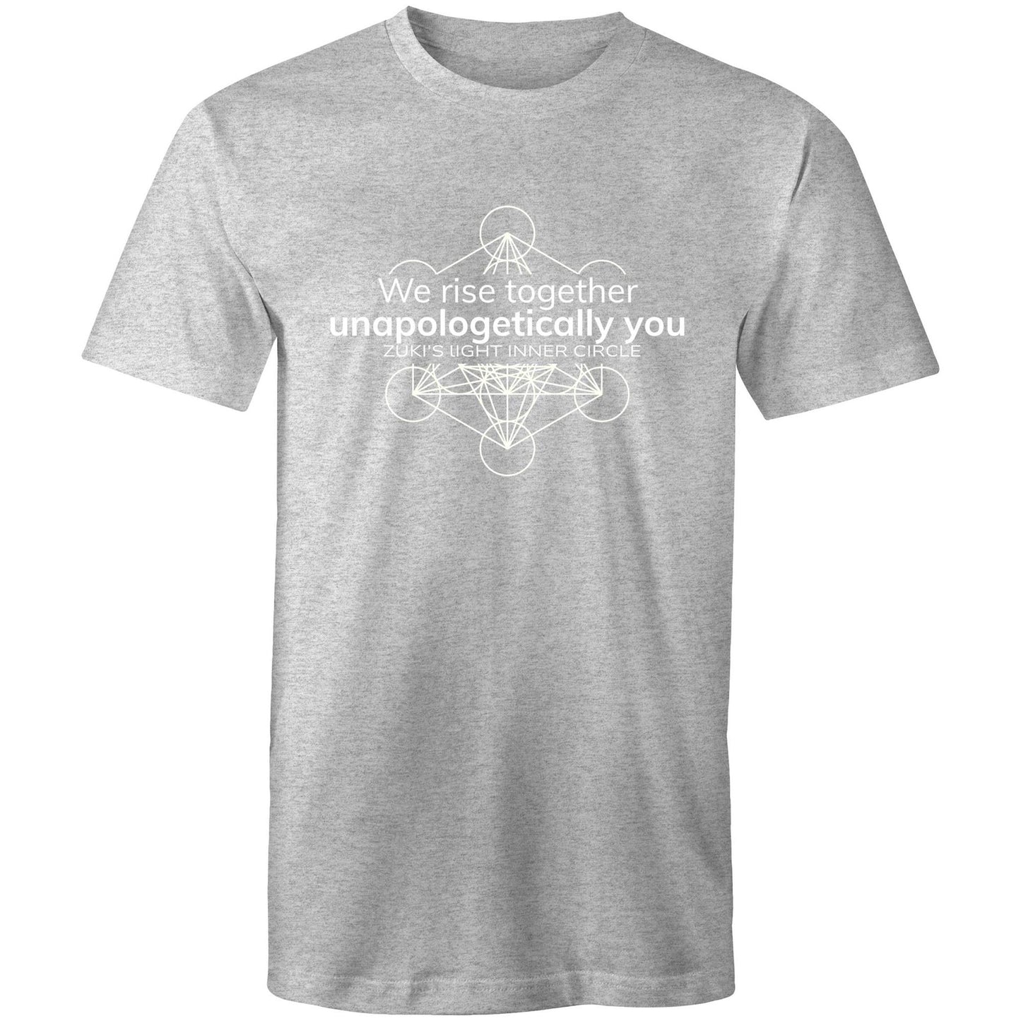 We rise together- Unapologetically you- Zuki's Light Inner Circle- Metatron's Cube- AS Colour Staple - Mens T-Shirt