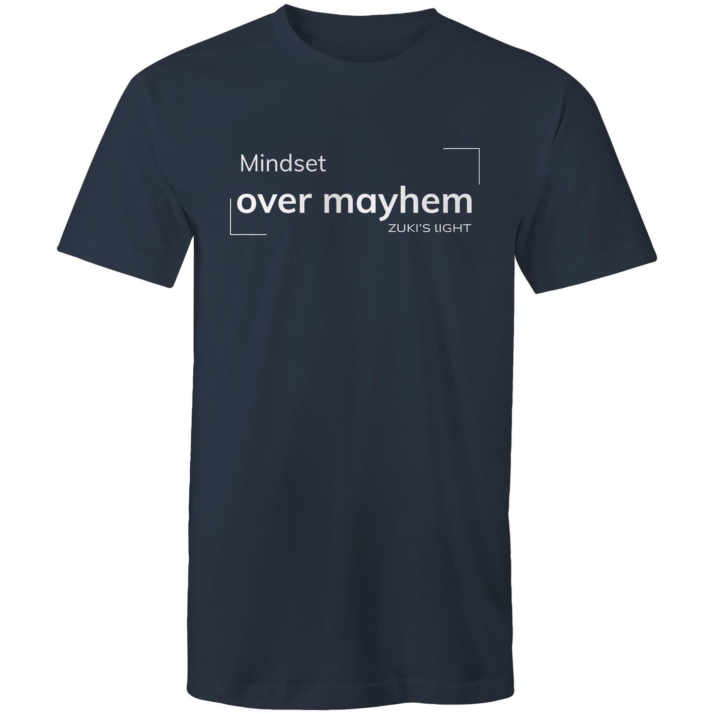 Mindset over mayhem- Zuki's Light Branded AS Colour Staple - Mens T-Shirt