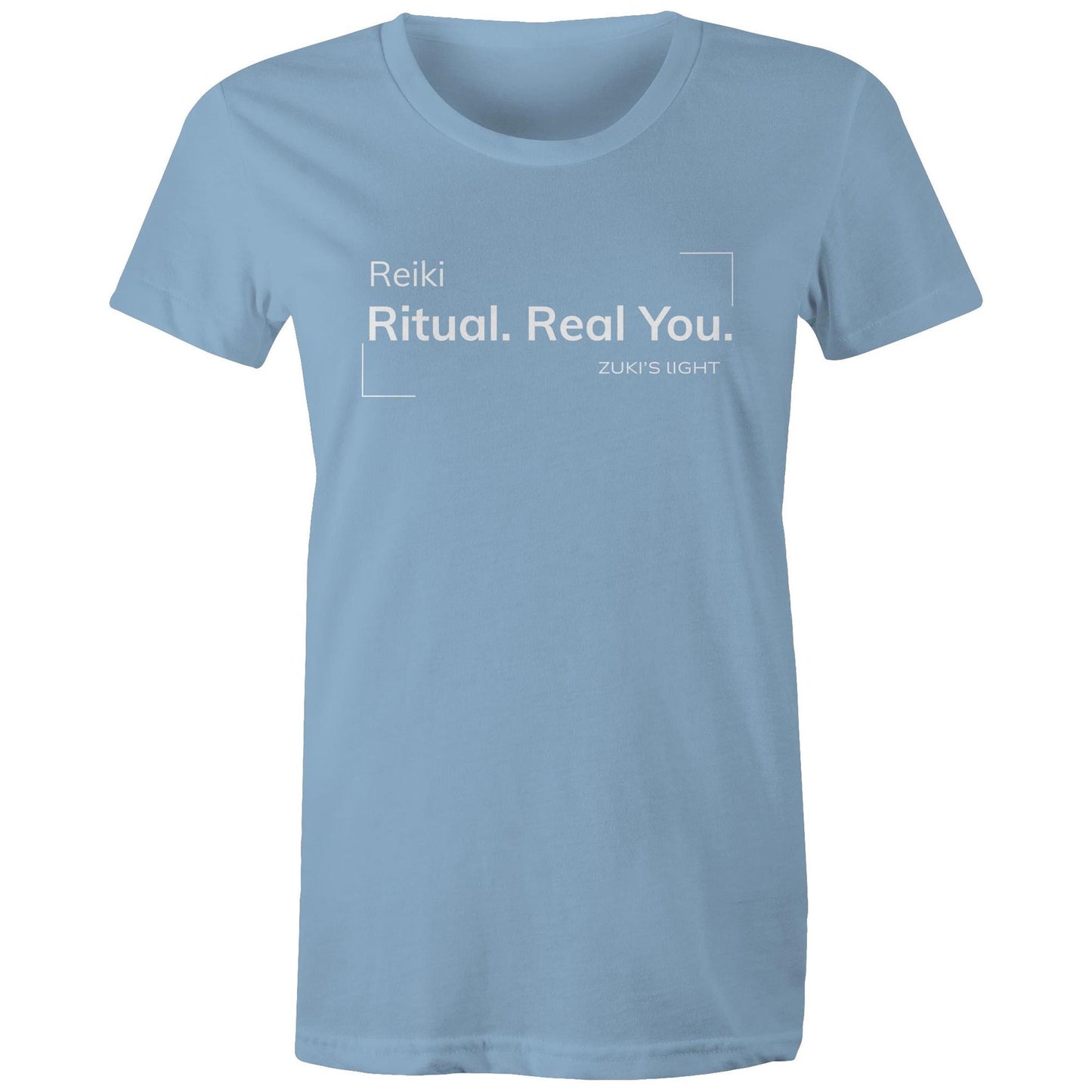 Reiki. Ritual. Real You- Zuki's Light Branded AS Colour - Women's Maple Tee
