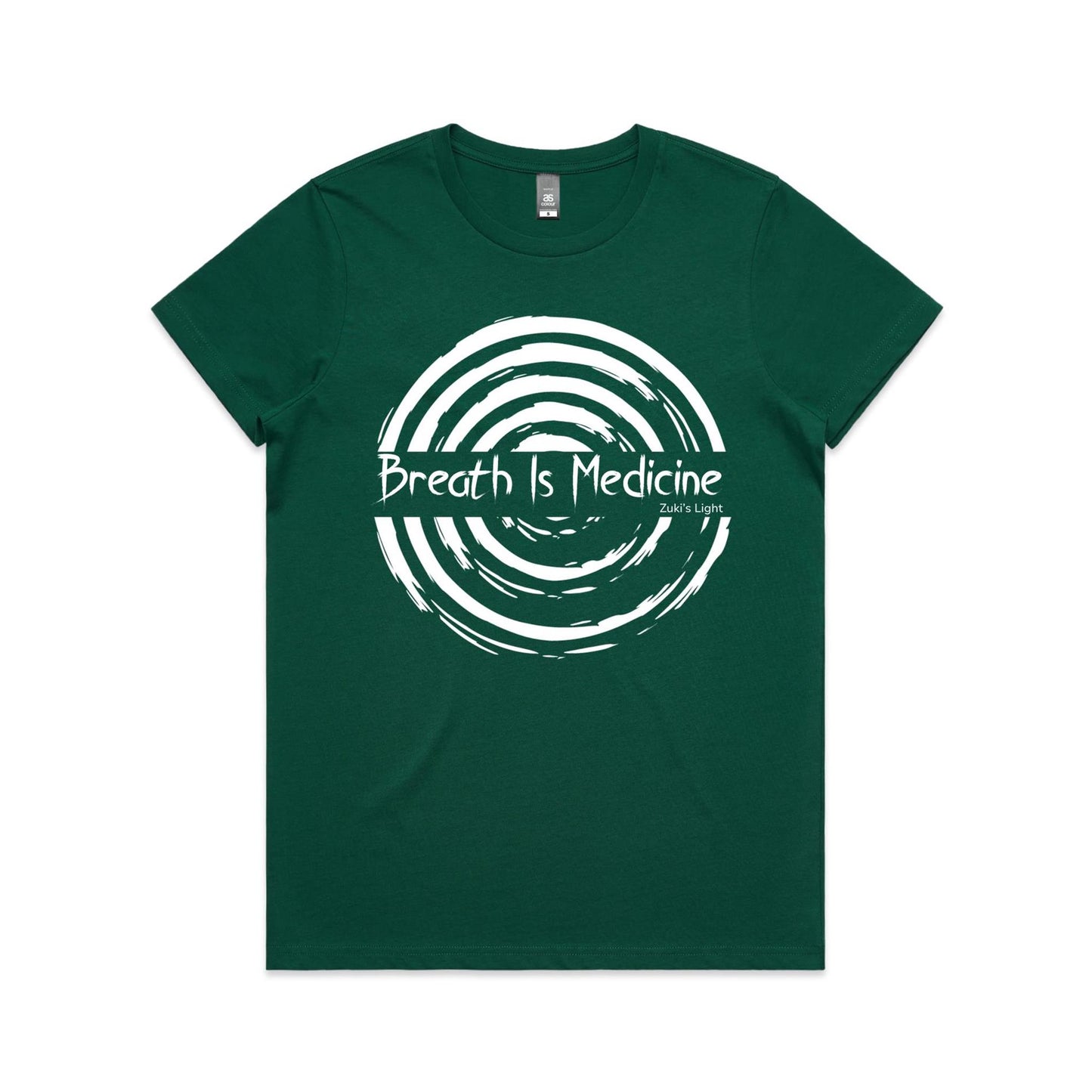 Breath Is Medicine (Front Design Only) AS Colour Women's Maple Tee