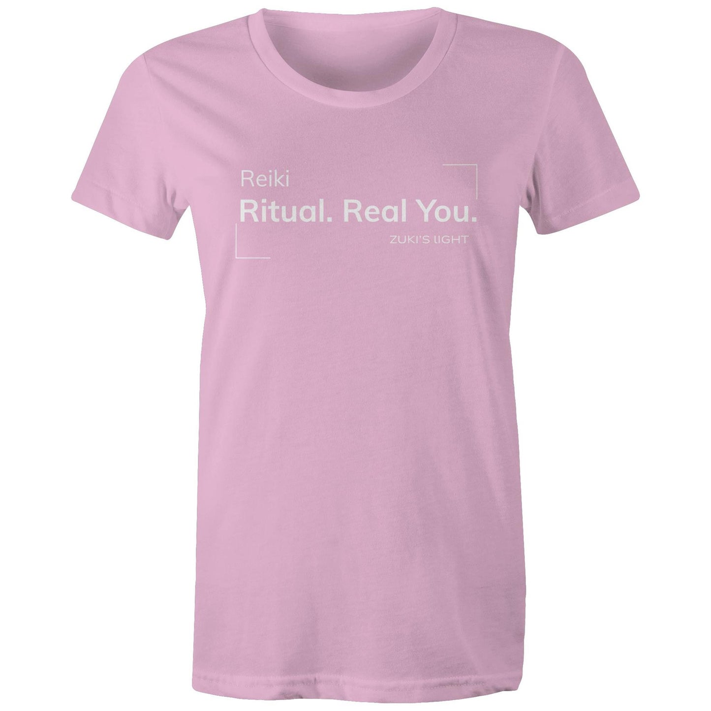 Reiki. Ritual. Real You- Zuki's Light Branded AS Colour - Women's Maple Tee