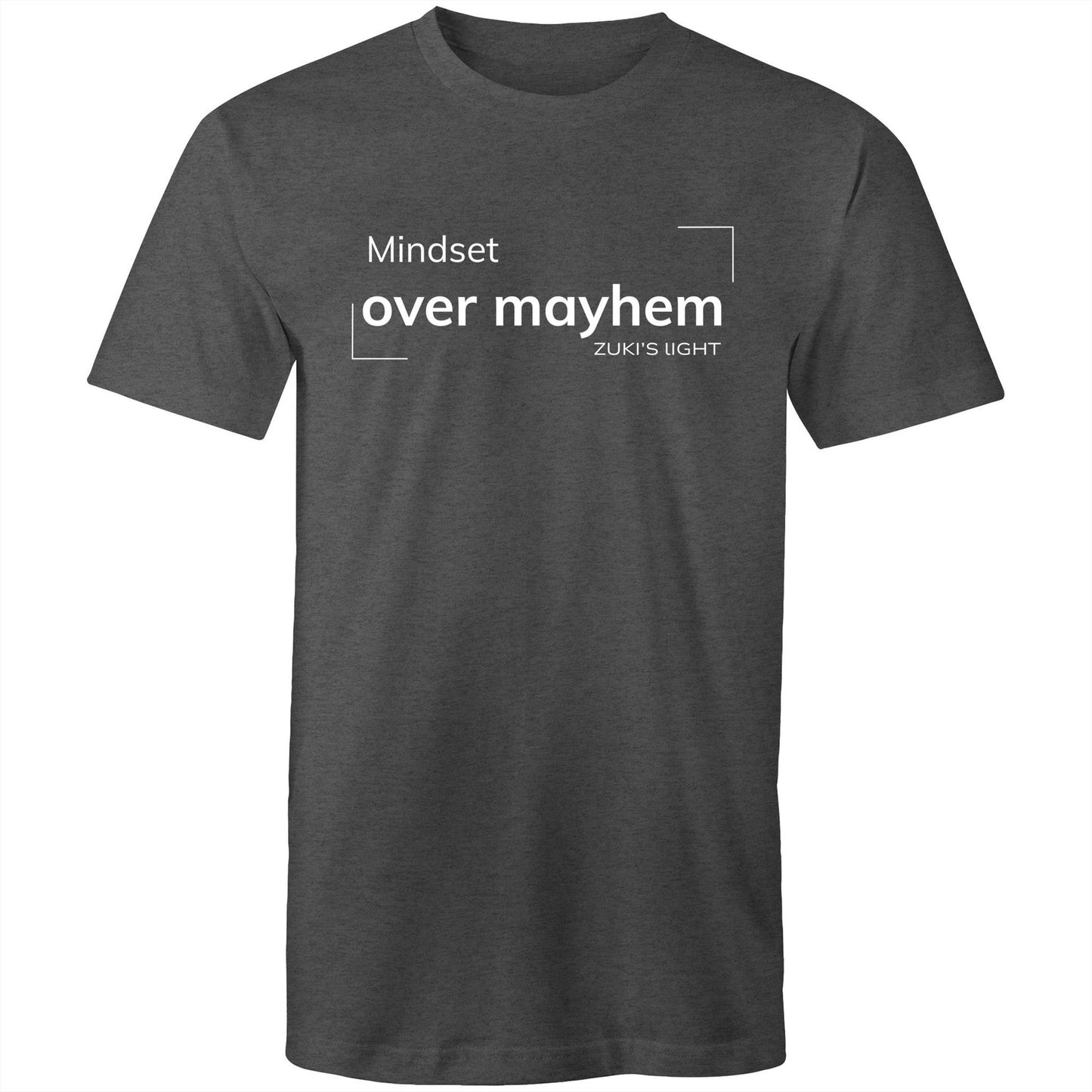 Mindset over mayhem- Zuki's Light Branded AS Colour Staple - Mens T-Shirt