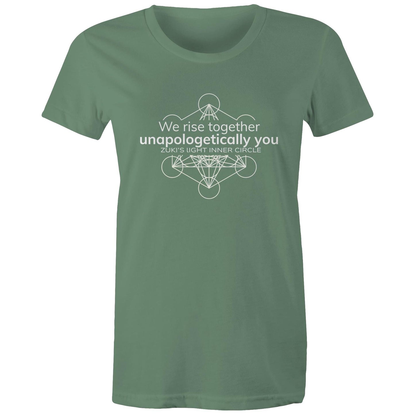 Unapologetically you- We rise together- Inner Circle- Zuki's Light Branded AS colour - Women's Maple Tee
