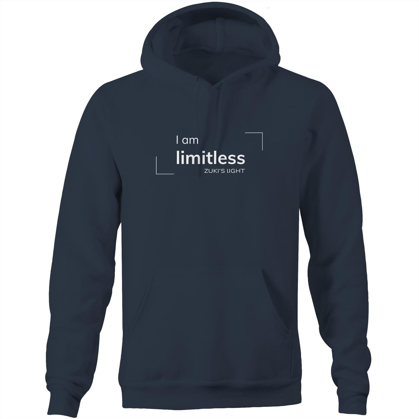 I am limitless- Zuki's Light Branded- AS Colour Stencil - Pocket Hoodie Sweatshirt