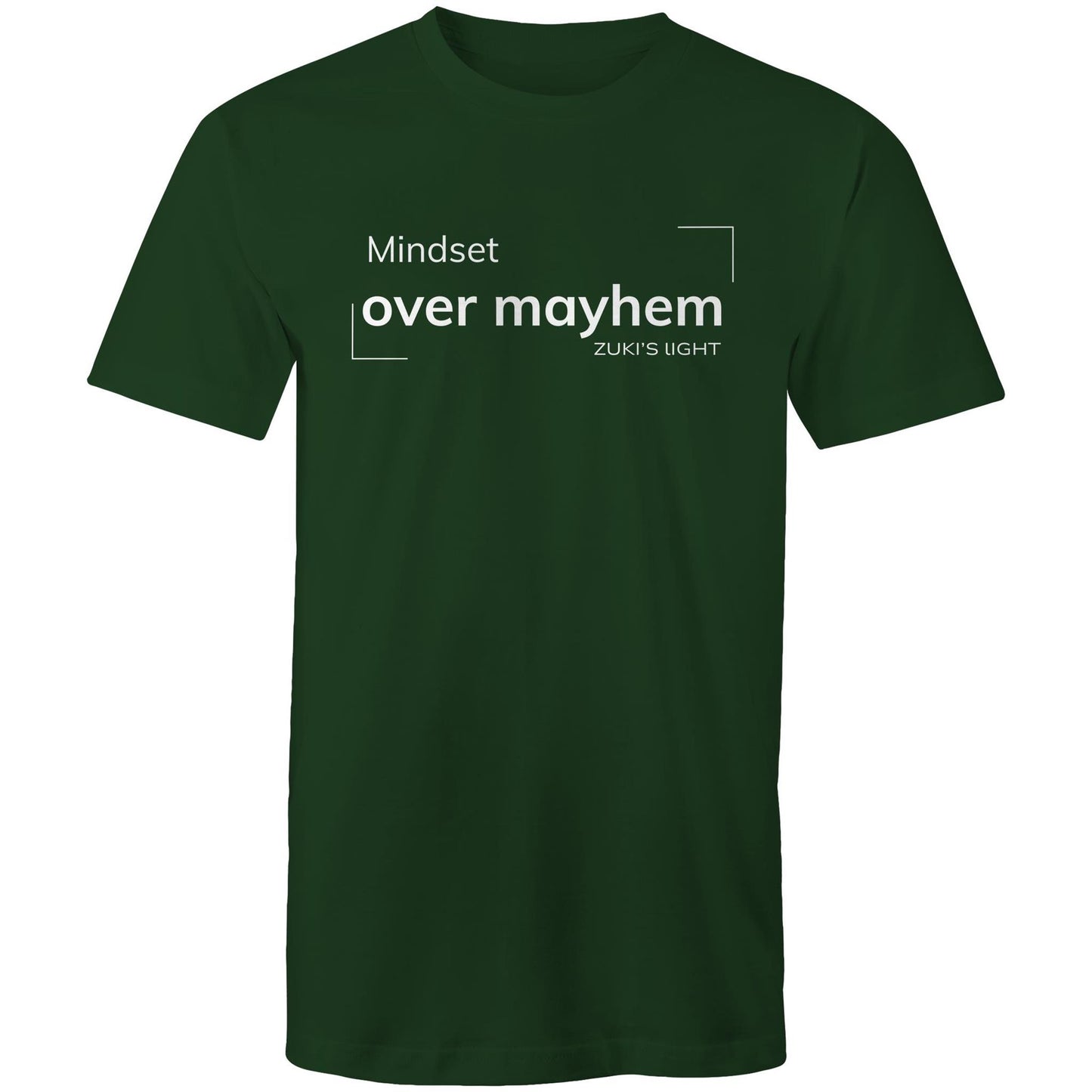 Mindset over mayhem- Zuki's Light Branded AS Colour Staple - Mens T-Shirt