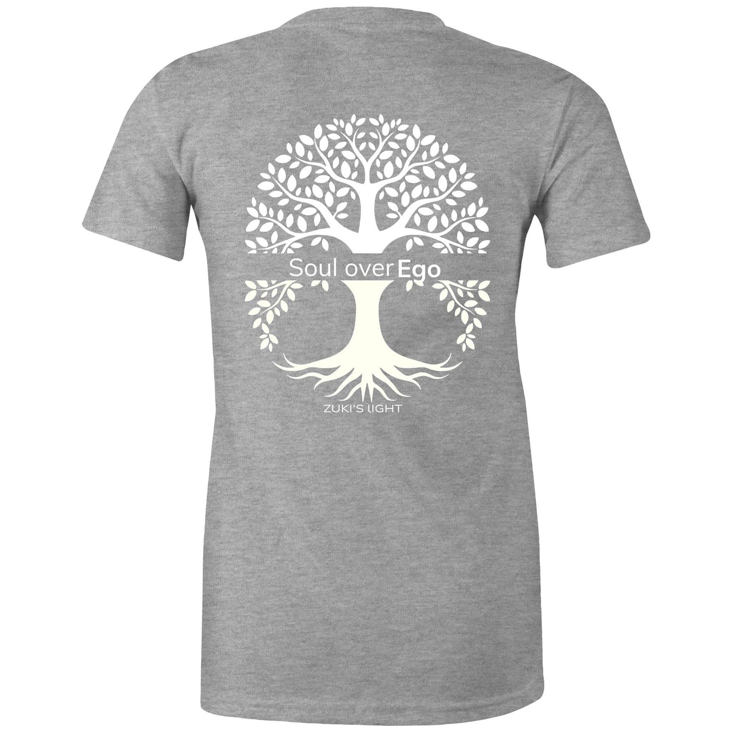 Soul over ego (back design only) Zuki's Light Branded AS Colour - Women's Maple Tee