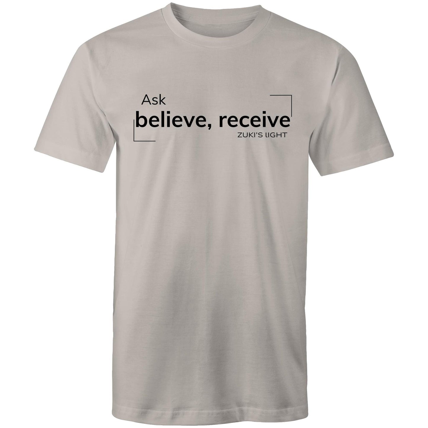 Ask believe, receive- Zuki's Light Branded - AS Colour Staple - Mens T-Shirt