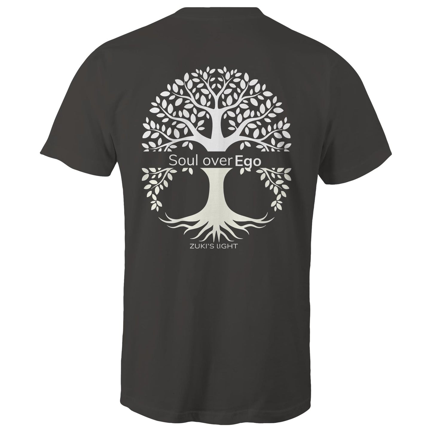 Soul over ego (back design only) Zuki's Light Branded AS Colour Staple - Mens T-Shirt