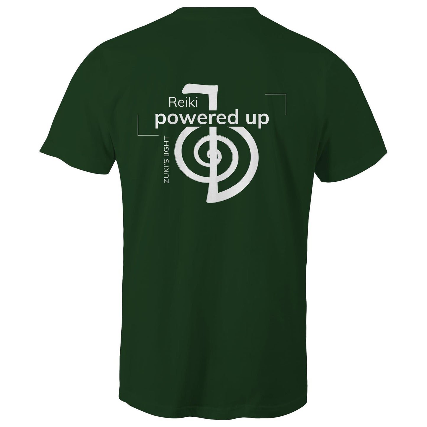 Reiki- Powered Up (back design only) Zuki's Light Branded AS Colour Staple - Mens T-Shirt