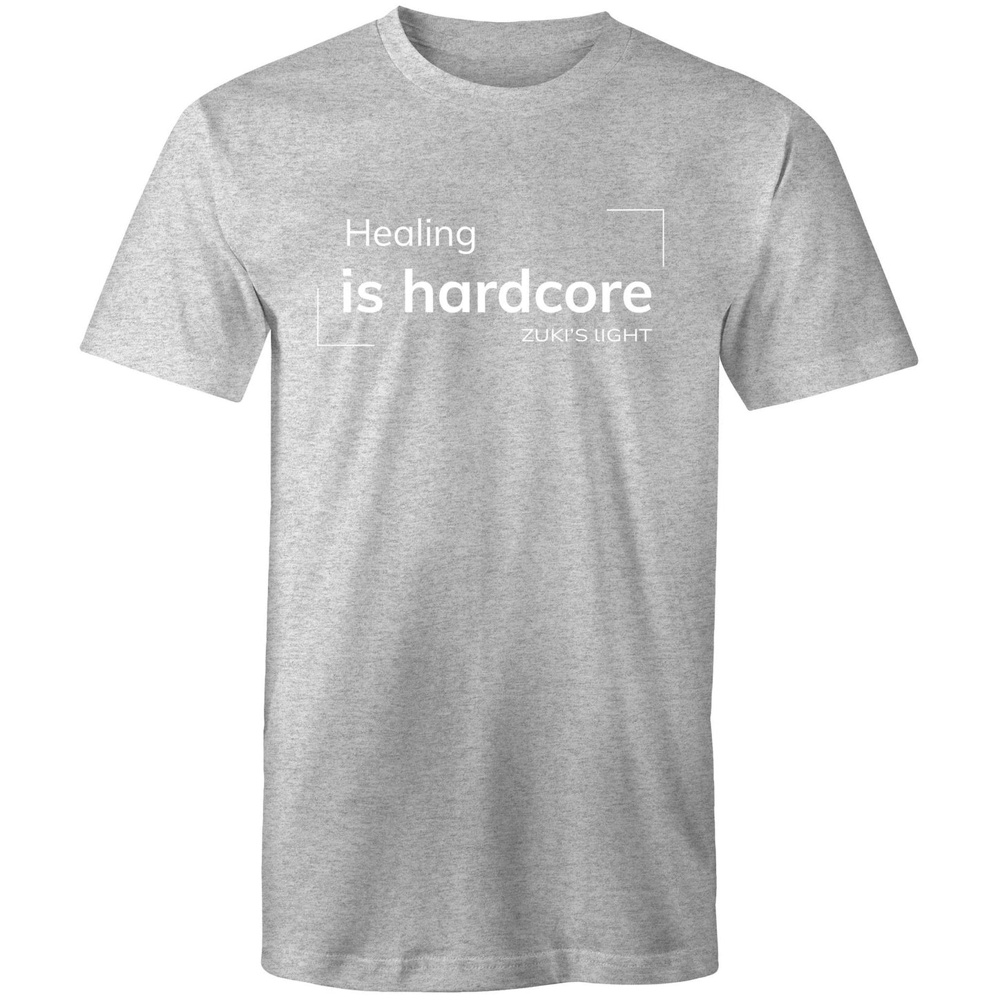 Healing is hardcore- Zuki's Light Branded AS Colour Staple - Mens T-Shirt