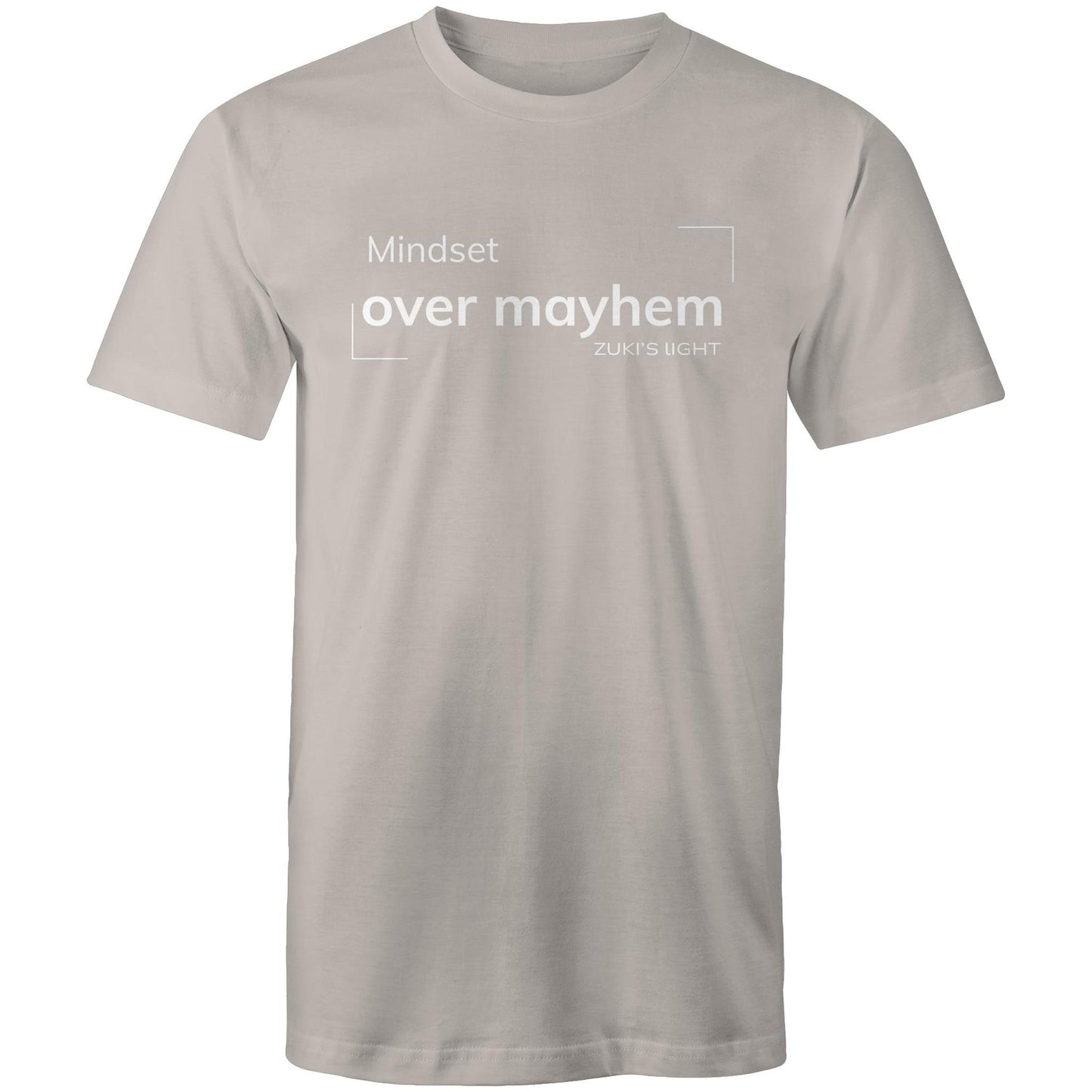 Mindset over mayhem- Zuki's Light Branded AS Colour Staple - Mens T-Shirt