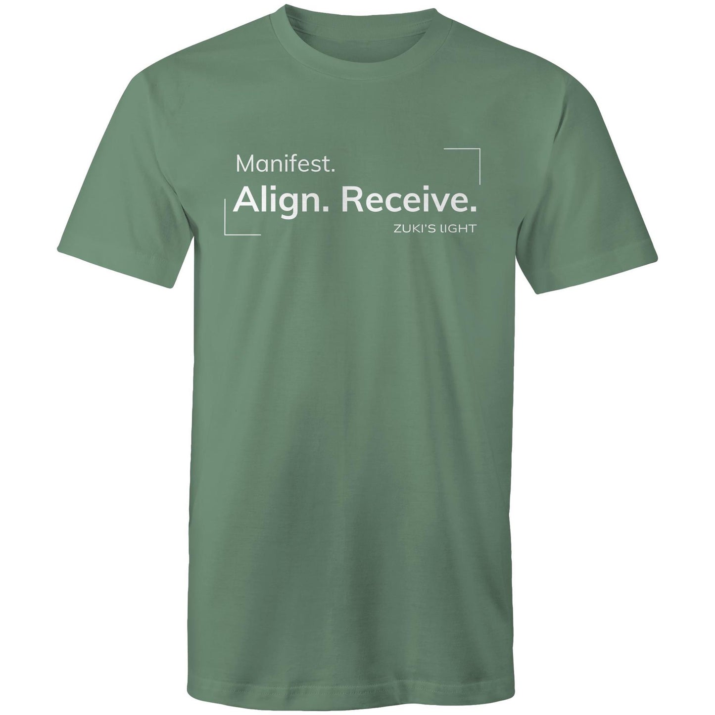 Manifest align, receive - Zuki's Light Branded- AS Colour Staple - Mens T-Shirt