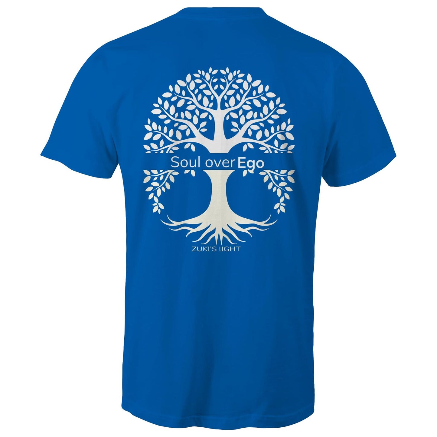 Soul over ego (back design only) Zuki's Light Branded AS Colour Staple - Mens T-Shirt