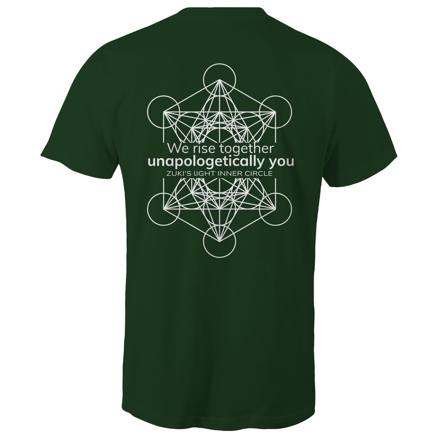 We rise together- Unapologetically you Metatron Cube- Zuki's Light Inner Circle- AS Colour Staple - Mens T-Shirt