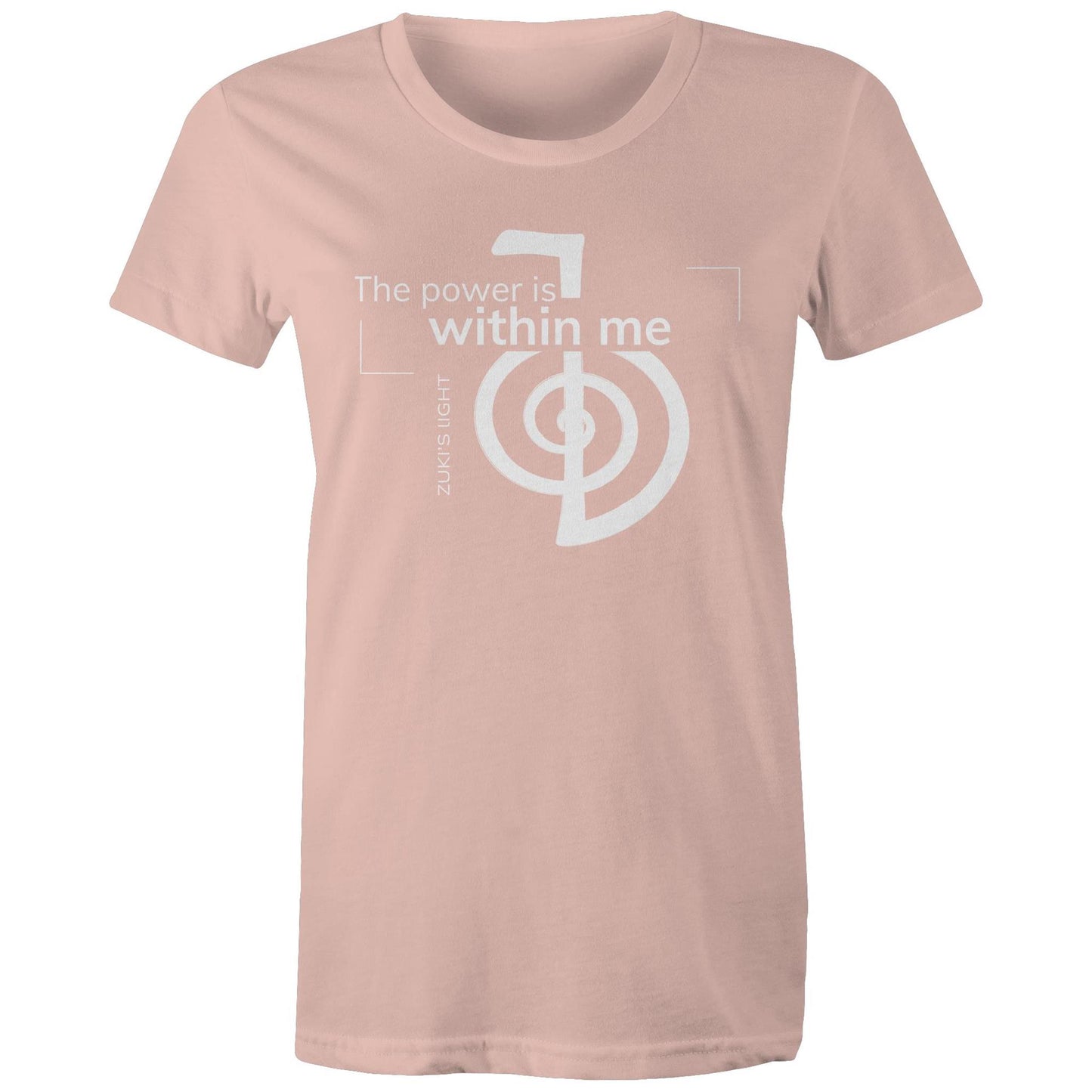 The power is within me- Zuki's Light Branded AS Colour - Women's Maple Tee