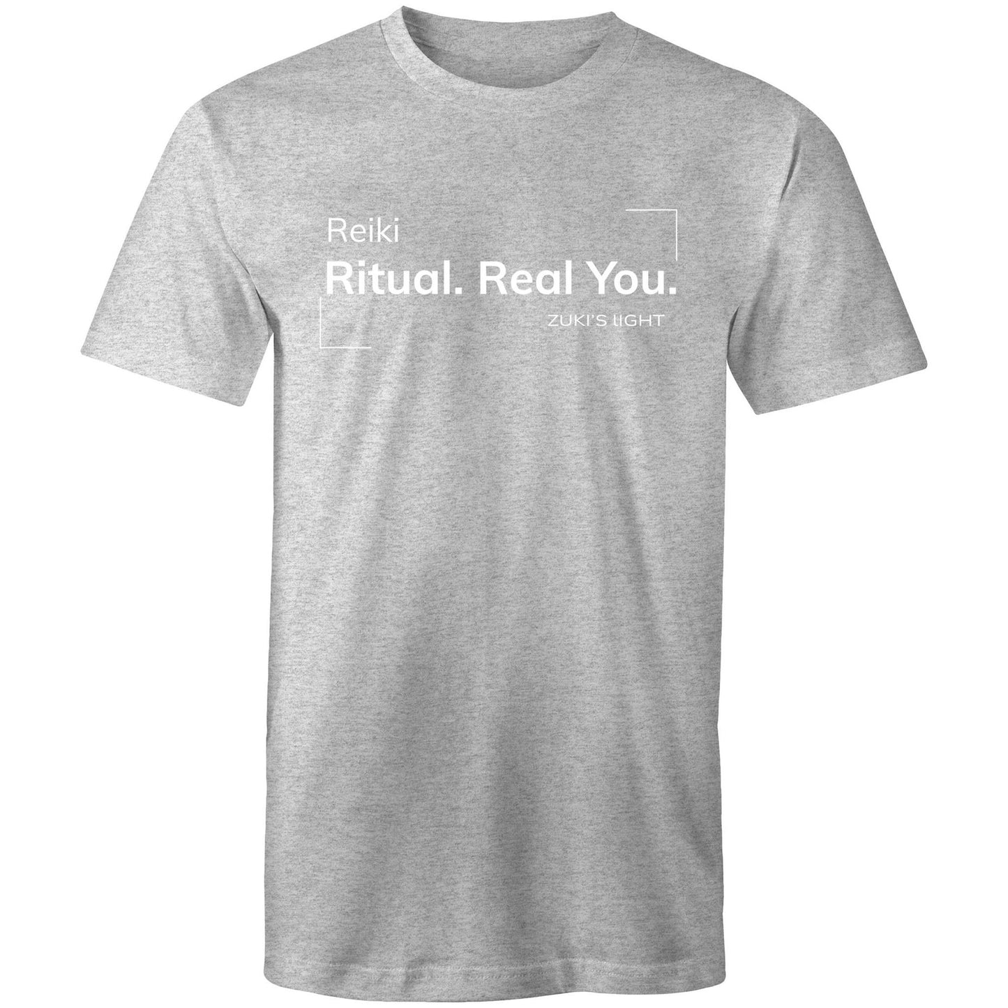Reiki. Ritual. Real you- Zuki's Light Branded AS Colour Staple - Mens T-Shirt