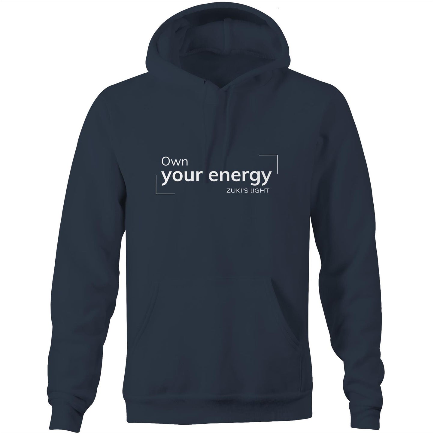 Own your energy- Zuki's Light Branded AS Colour Stencil - Pocket Hoodie Sweatshirt
