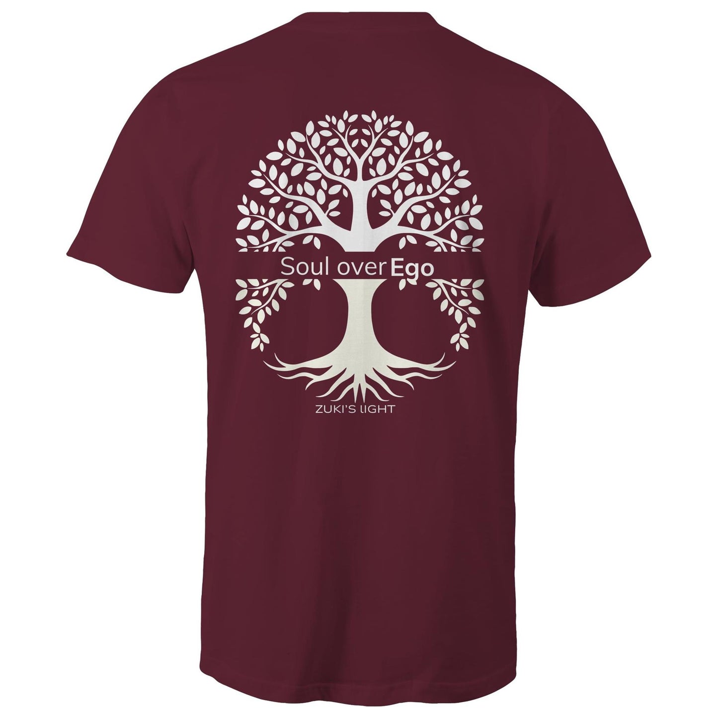 Soul over ego (back design only) Zuki's Light Branded AS Colour Staple - Mens T-Shirt