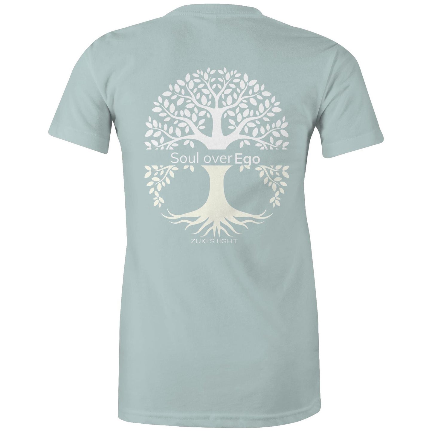 Soul over ego (back design only) Zuki's Light Branded AS Colour - Women's Maple Tee