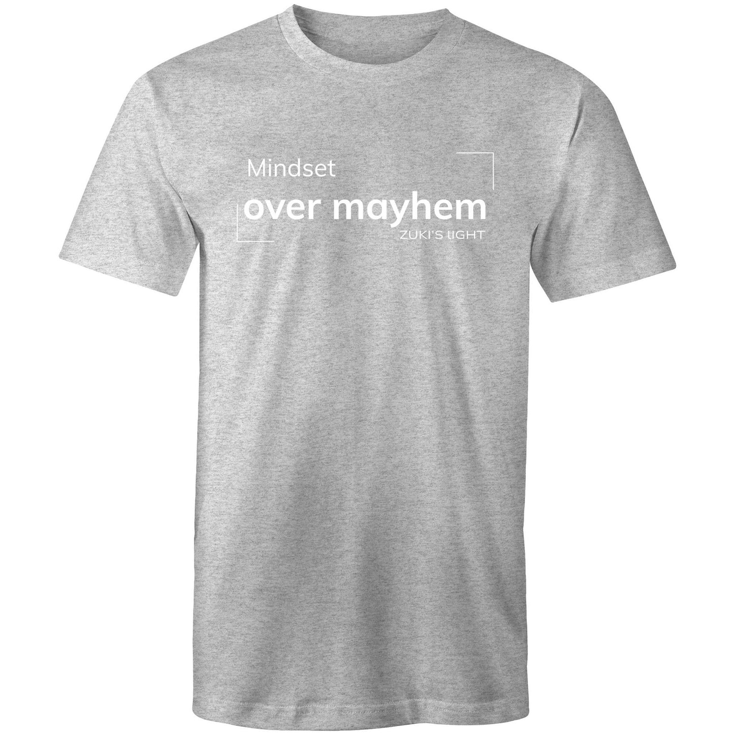 Mindset over mayhem- Zuki's Light Branded AS Colour Staple - Mens T-Shirt