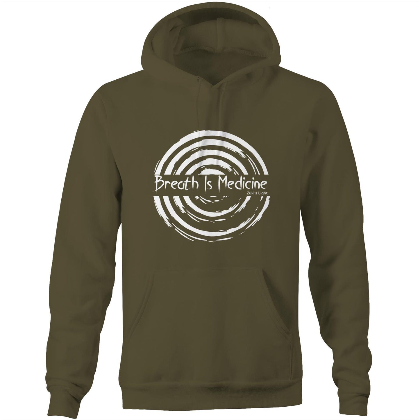 Breath Is Medicine (FRONT DESIGN ONLY) - AS Colour - Stencil Hood