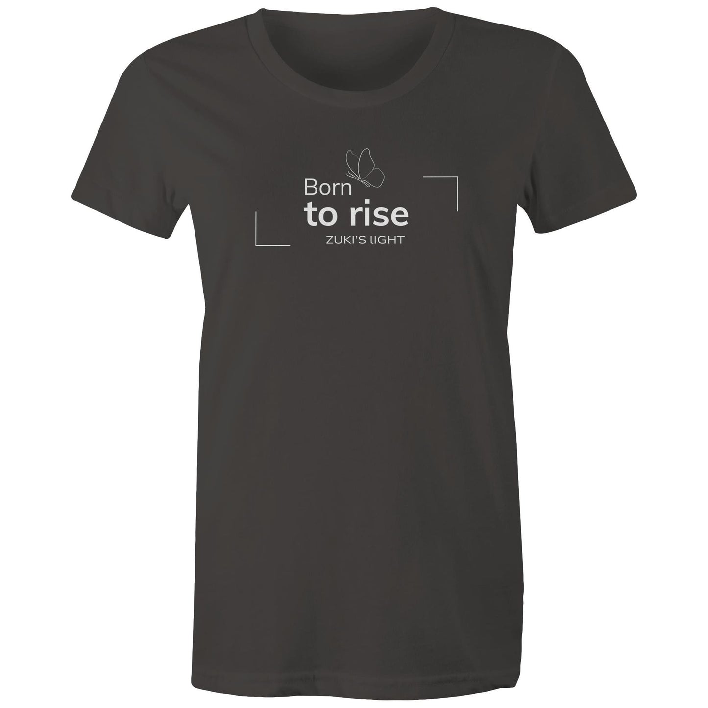 Born to rise Butterfly - Zuki's Light Branded AS Colour - Women's Maple Tee