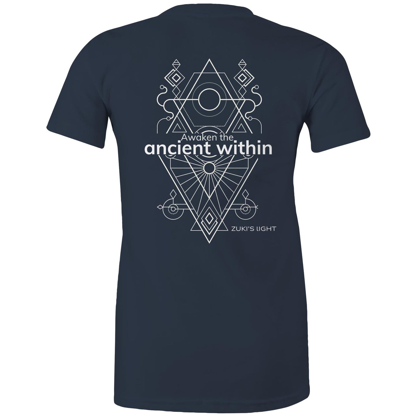 Awaken the ancient within (back design only) - Zuki's Light Branded AS Colour - Women's Maple Tee