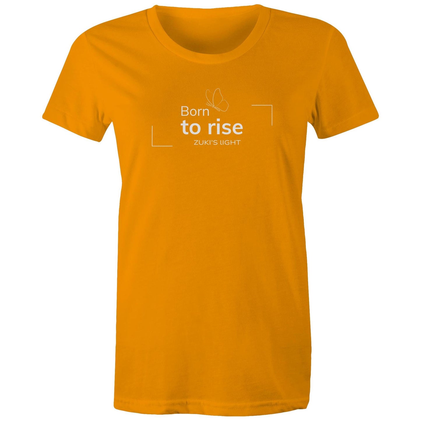 Born to rise Butterfly - Zuki's Light Branded AS Colour - Women's Maple Tee