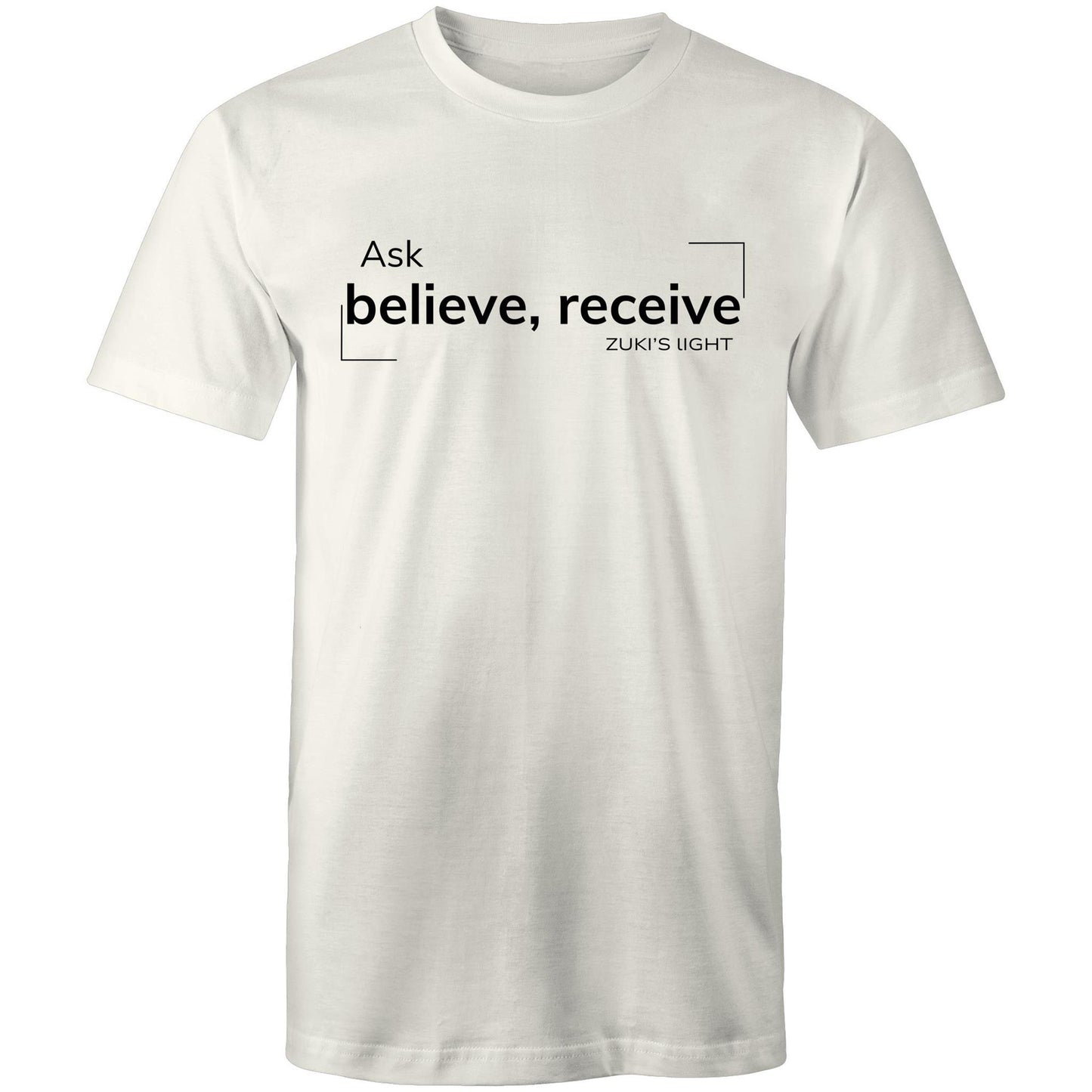 Ask believe, receive- Zuki's Light Branded - AS Colour Staple - Mens T-Shirt