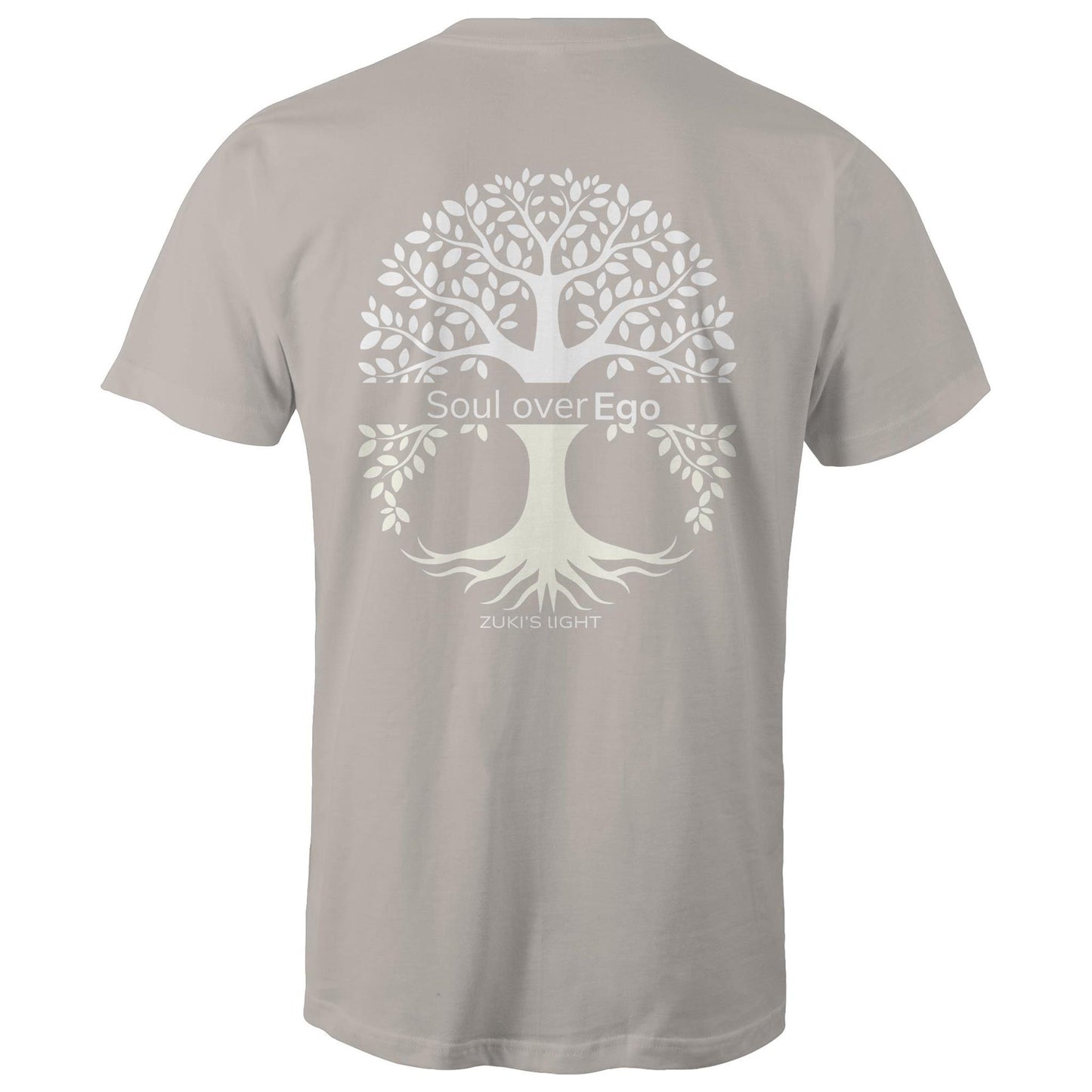Soul over ego (back design only) Zuki's Light Branded AS Colour Staple - Mens T-Shirt