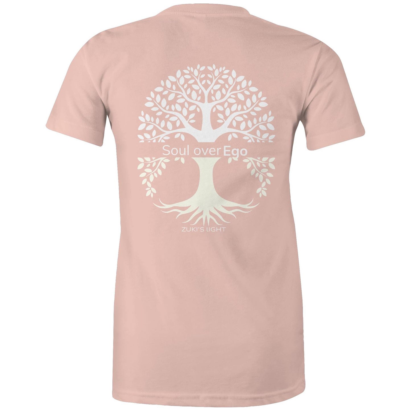 Soul over ego (back design only) Zuki's Light Branded AS Colour - Women's Maple Tee