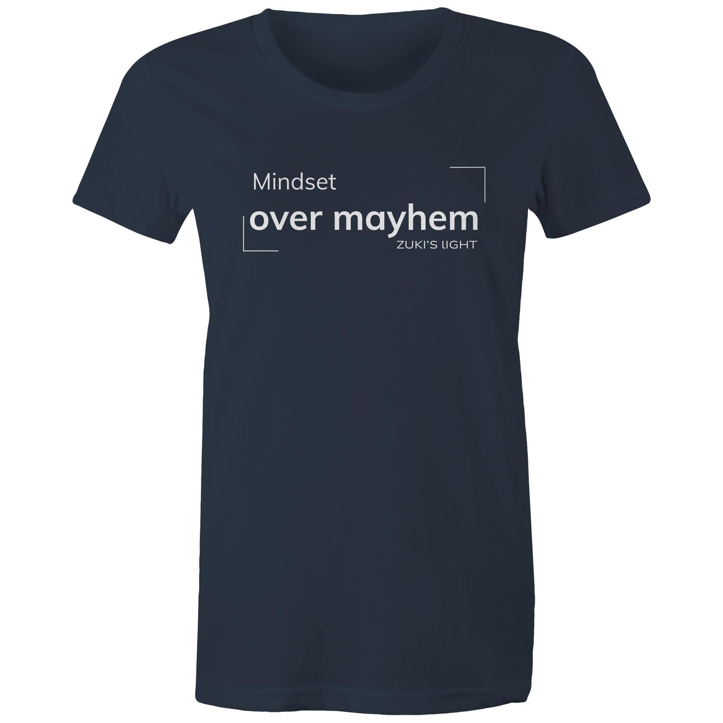 Mindset over mayhem- Zuki's Light Branded AS Colour - Women's Maple Tee