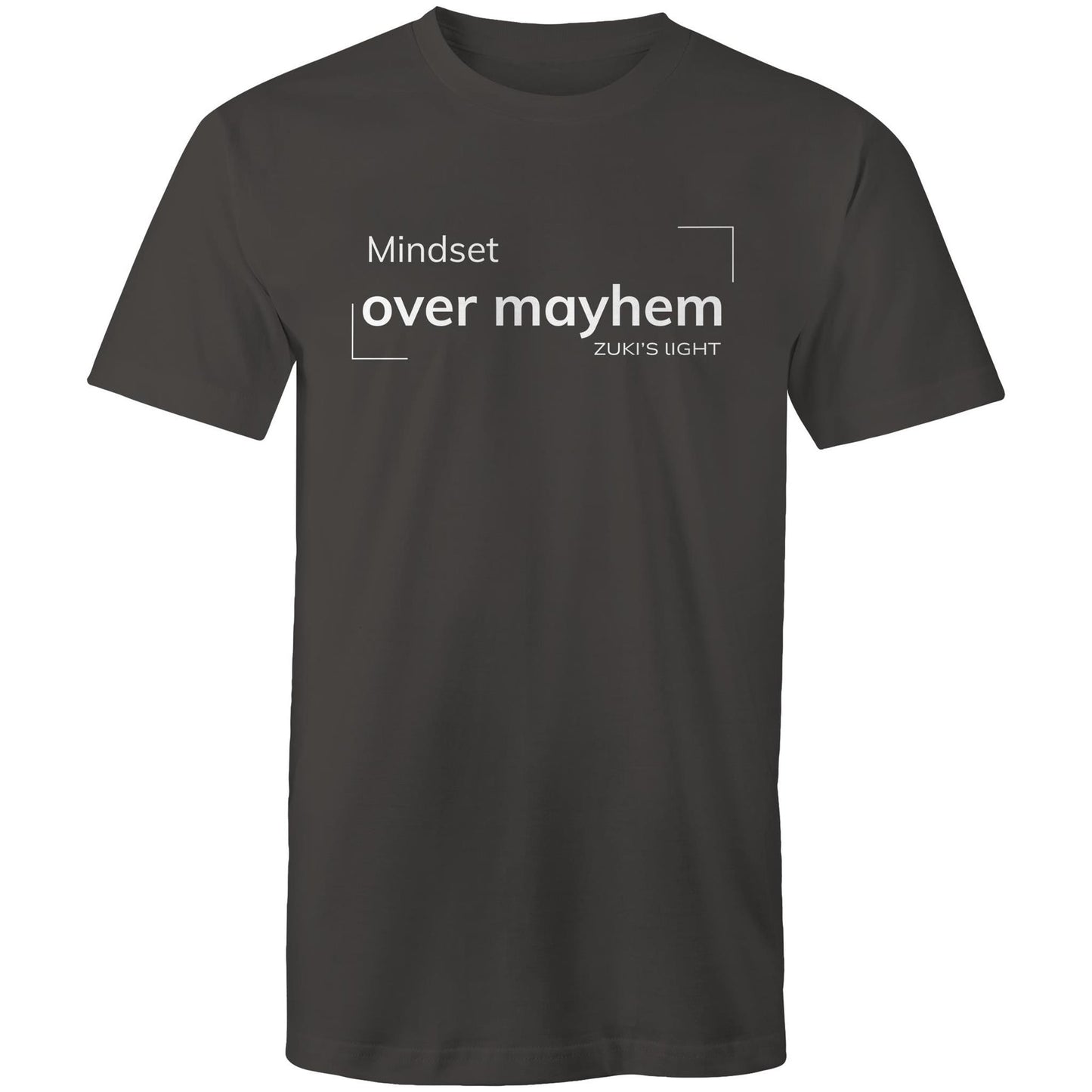 Mindset over mayhem- Zuki's Light Branded AS Colour Staple - Mens T-Shirt