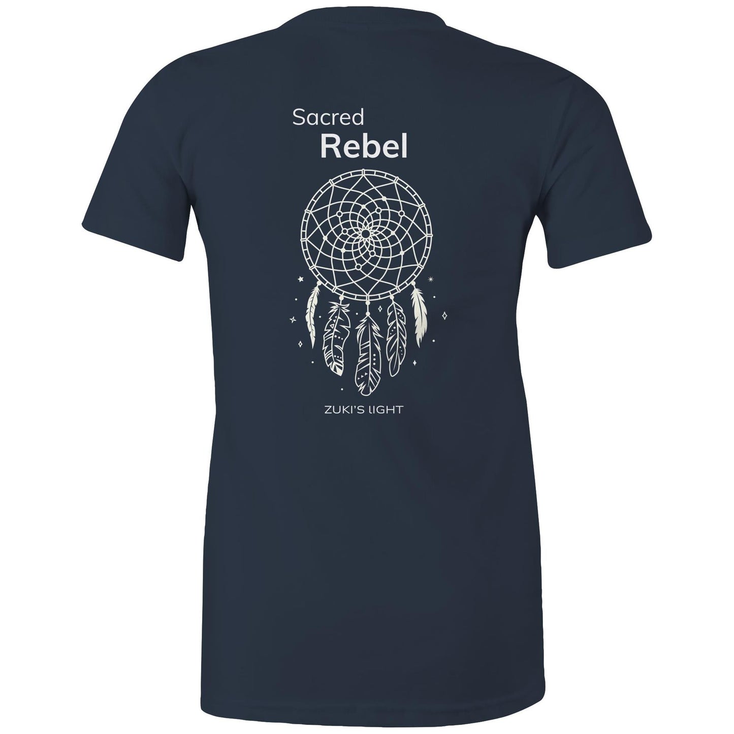 Sacred Rebel (back design only) Zuki's Light Branded AS Colour - Women's Maple Tee