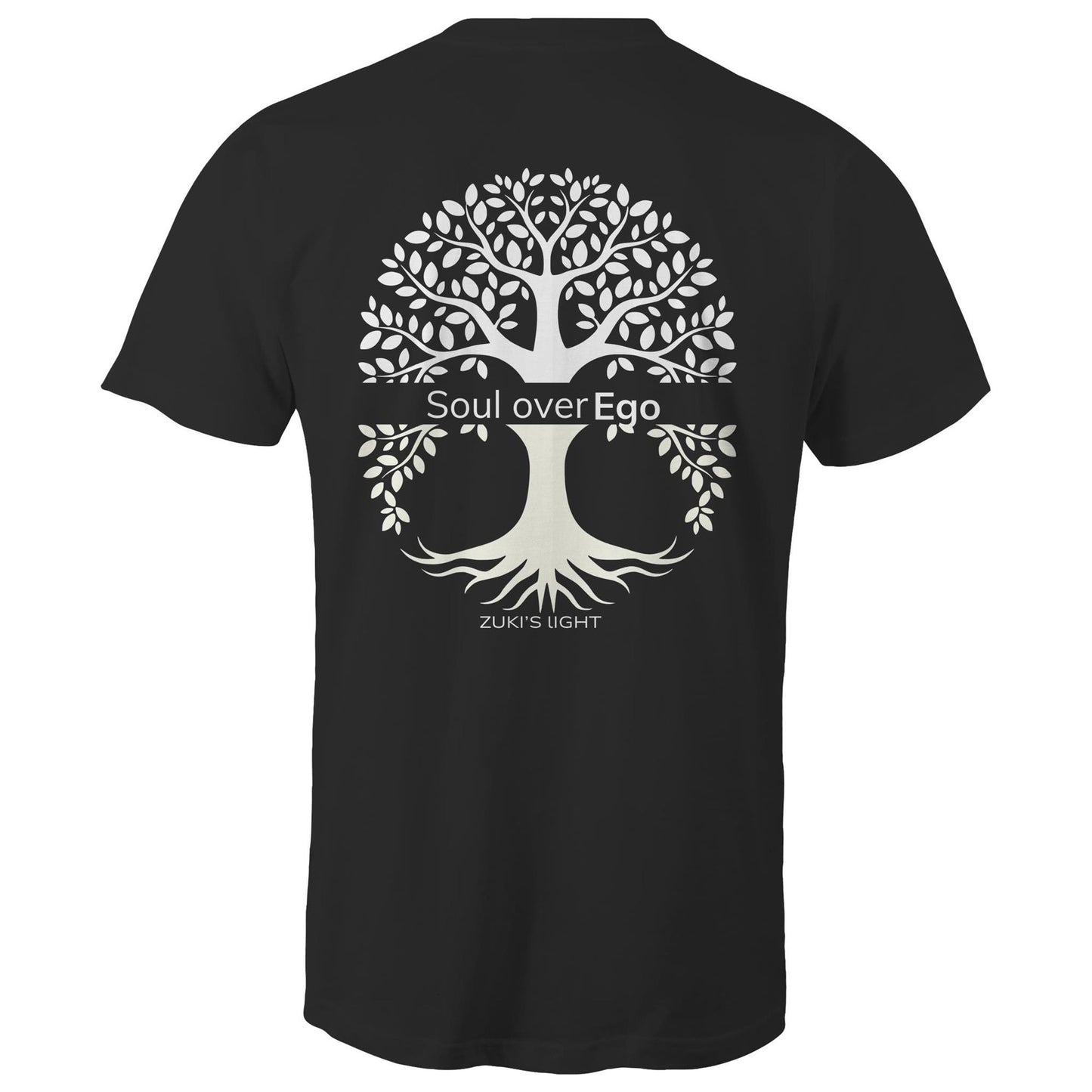 Soul over ego (back design only) Zuki's Light Branded AS Colour Staple - Mens T-Shirt
