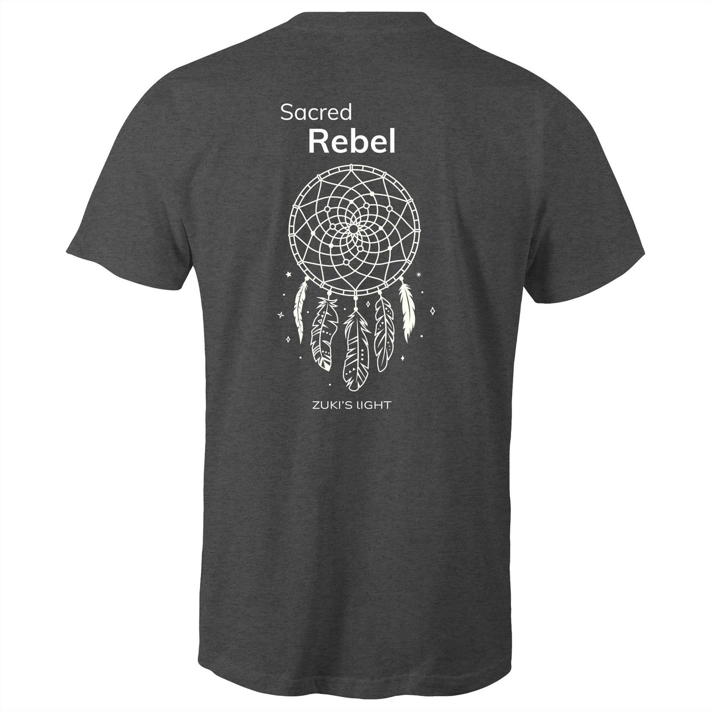 Sacred Rebel (back design only) Zuki's Light Branded AS Colour Staple - Mens T-Shirt