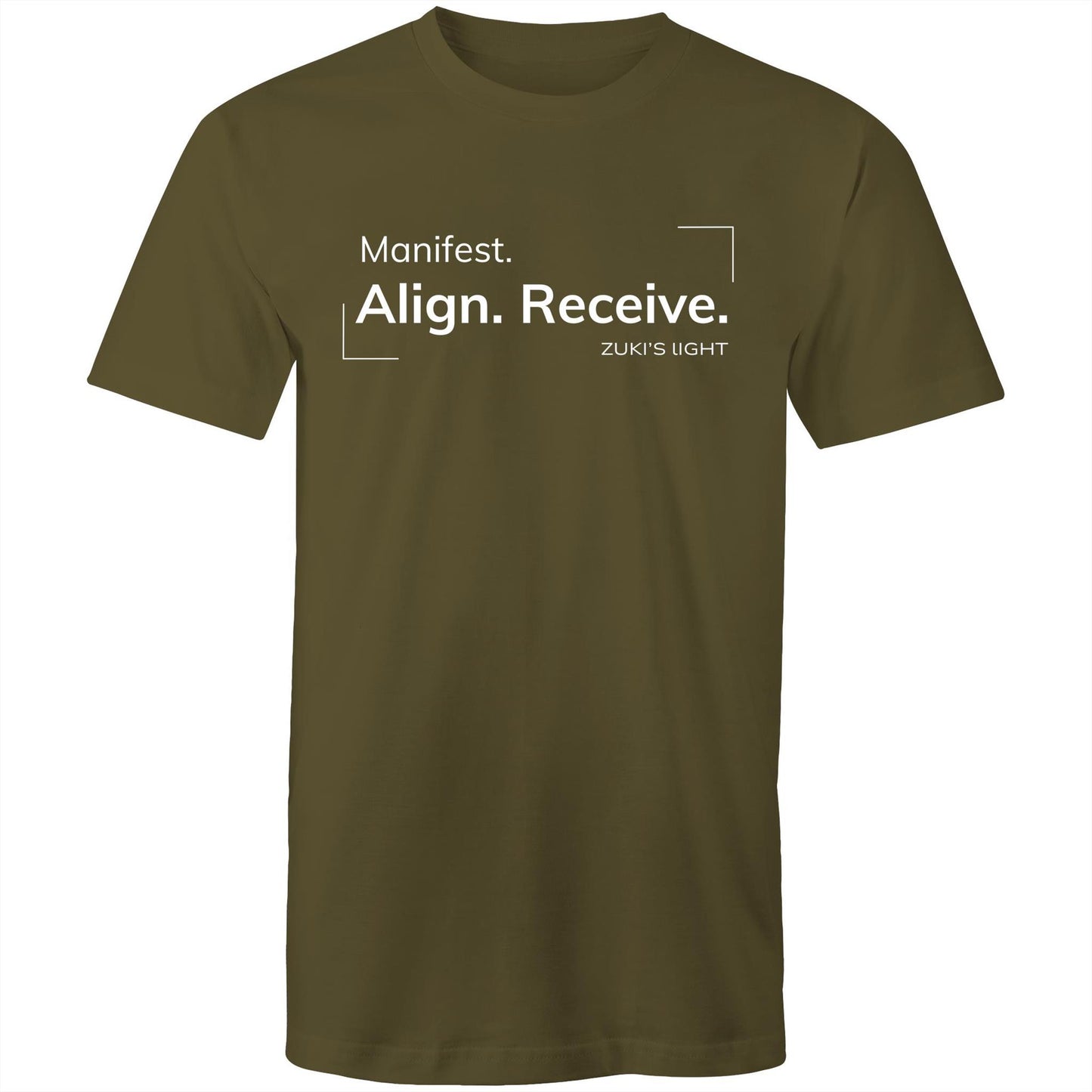 Manifest align, receive - Zuki's Light Branded- AS Colour Staple - Mens T-Shirt
