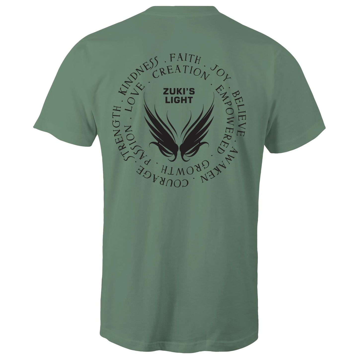 Angel Wing Inspired Words in Black Font- AS Colour Staple - Mens T-Shirt
