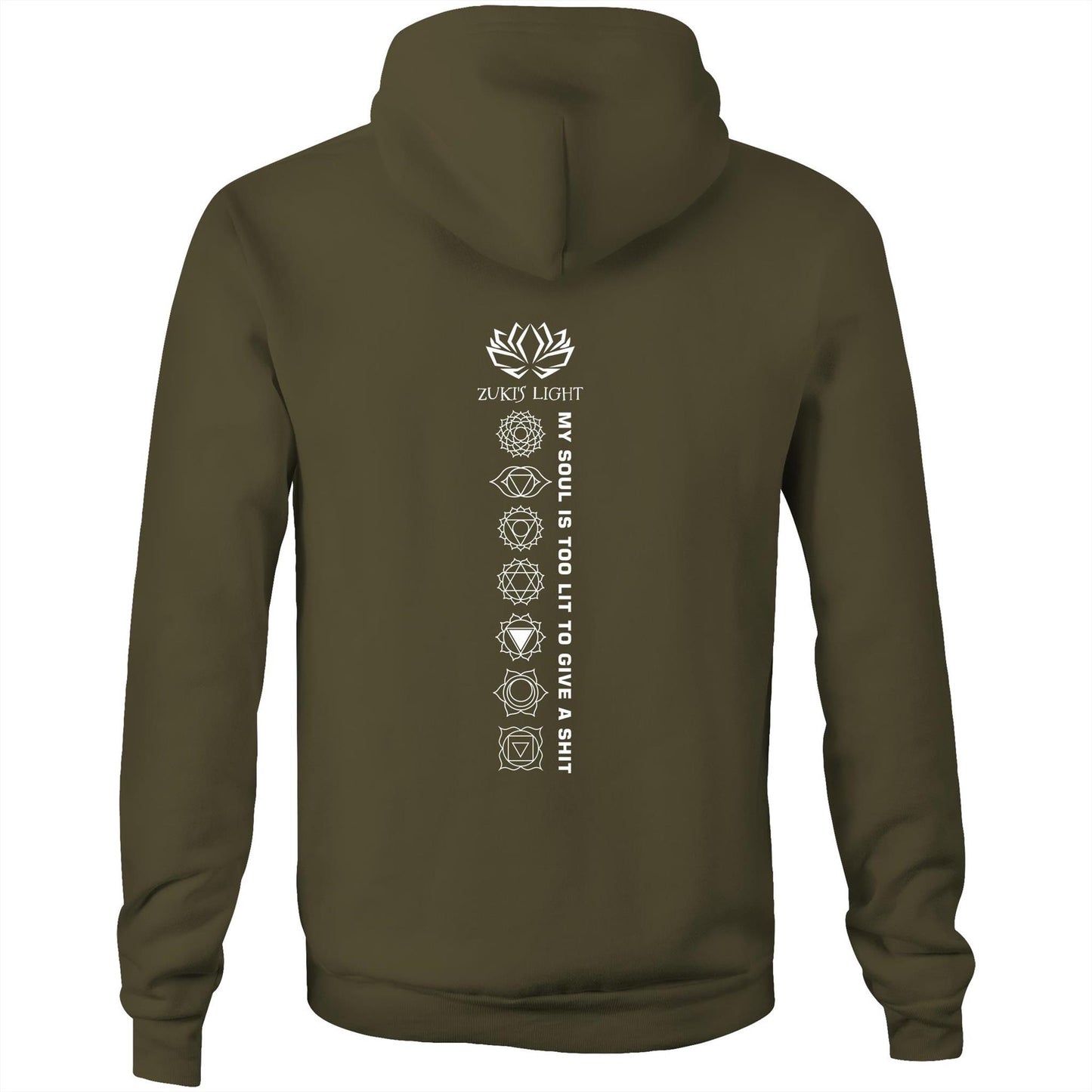 Chakra AS Colour Stencil - Pocket Hoodie Sweatshirt