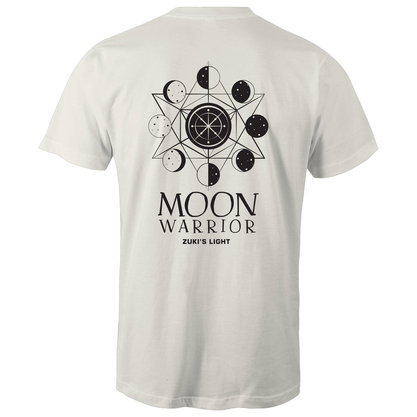 Moon Warrior in Black font- AS Colour Staple - Mens T-Shirt