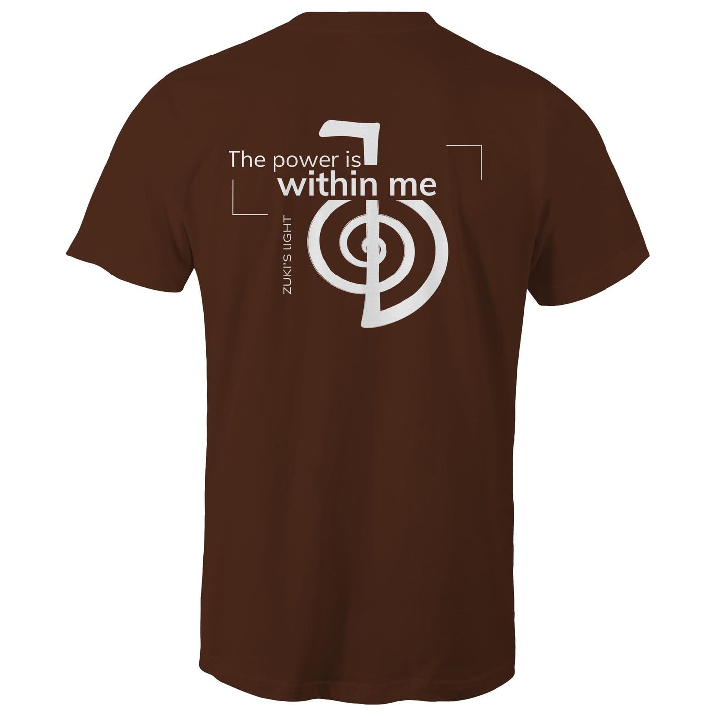 The power is within me - Reiki (back design only) Zuki's Light Branded AS Colour Staple - Mens T-Shirt