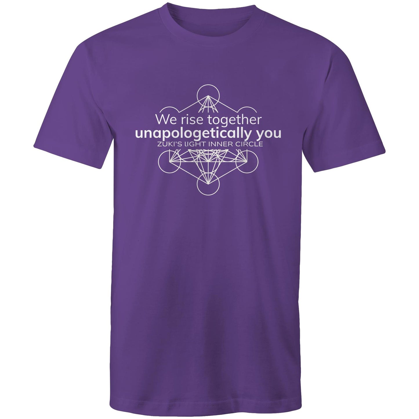 We rise together- Unapologetically you- Zuki's Light Inner Circle- Metatron's Cube- AS Colour Staple - Mens T-Shirt