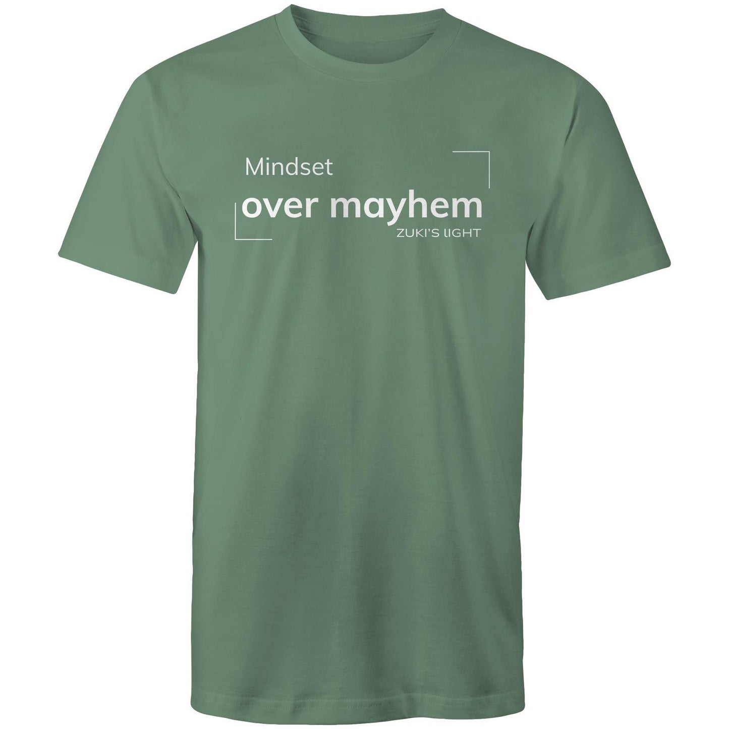 Mindset over mayhem- Zuki's Light Branded AS Colour Staple - Mens T-Shirt