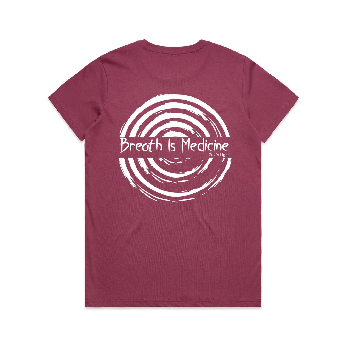 Breath Is Medicine (Back Design Only) AS Colour Women's Maple Tee