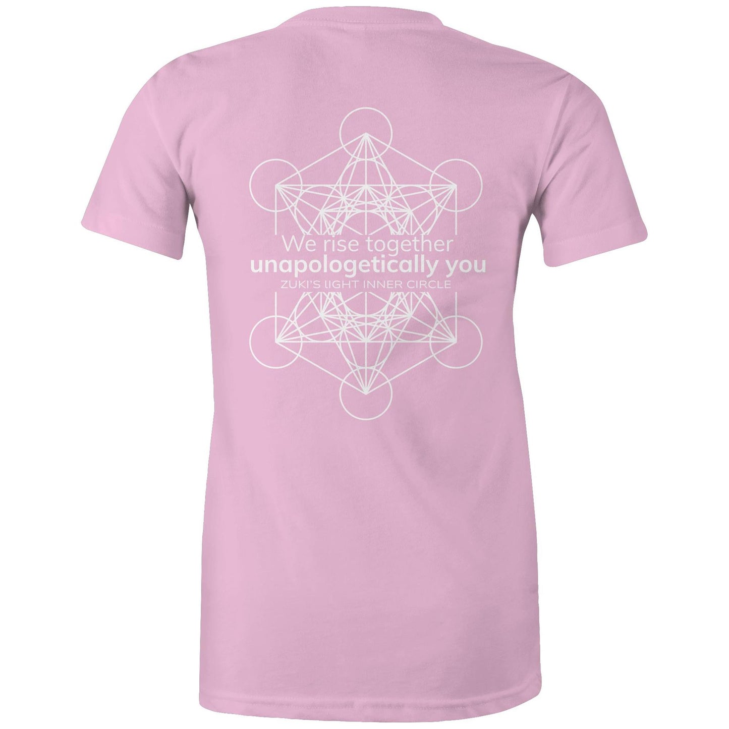 We rise together- Unapologetically you Metatrons Cube- Zuki's Light Inner Circle AS Colour - Women's Maple Tee