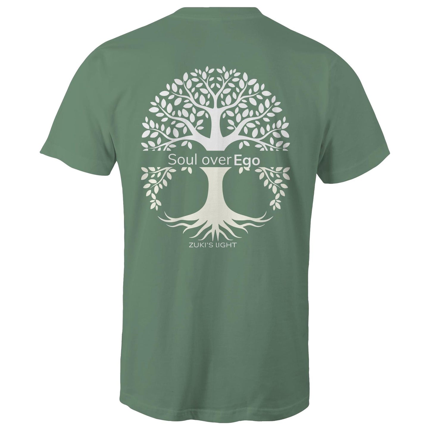 Soul over ego (back design only) Zuki's Light Branded AS Colour Staple - Mens T-Shirt