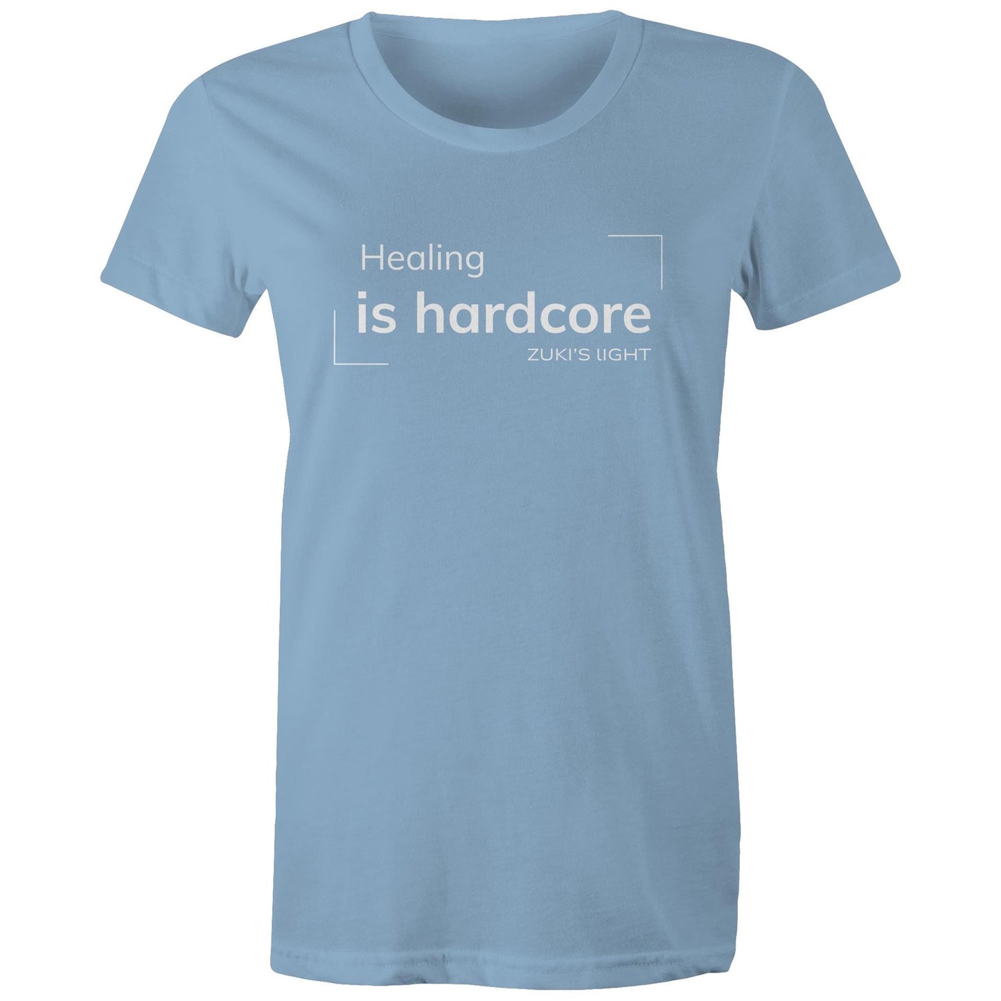 Healing is hardcore- AS Colour - Women's Maple Tee
